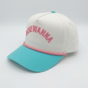 Gorra de Golf Personalizada de 5 Paneles, Sarga de Algodón, Visera Curva, Bordado 3D en Relieve, Proveedor de Gorras de Béisbol con Etiqueta Privada OEM - Product Image 2