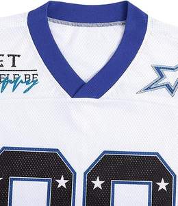 Jersey de Fútbol Oversize con Cuello en V para Mujer, Transpirable, Estampado, Cómodo y Elegante, Jersey Juvenil Oversize - Product Image 3