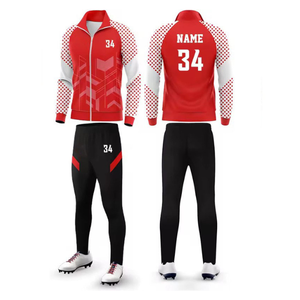 Ensemble de survêtement sportif pour homme, noir dégradé, manches longues, fermeture éclair, avec impression de numéro et de nom, séchage rapide, polyester, vêtements d'automne - Product Image 5