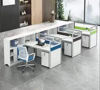 Bureau de travail en forme de L moderne et convertible pour centre d'appels, poste de travail de bureau à domicile avec cloison