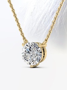 Elegante Collar con Colgante de Diamante Cultivado en Laboratorio, Diseño Minimalista en Oro de 14k, Regalo de Joyería para Mujer, Ideal para Aniversario o Boda - Product Image 5