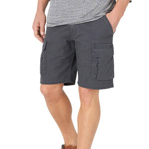 Pantalones Cortos de Trabajo para Hombre, 100% Algodón, con Cierre de Cremallera y Botones, Diseño Sólido, para Trabajo o Estilo Casual Urbano - Product Image 1