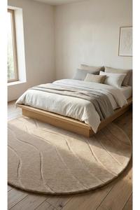 Recycled <b>Wool</b> Patchwork Carpet Rug Eco Artisan <b>Crafted</b> for Sustainable Home Collection Flooring Mats - Product Image 4
