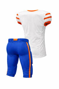 Ensemble de maillots de football américain pour équipe de club, tissu absorbant la transpiration, style vintage, panneaux latéraux personnalisés, coupe confortable - Product Image 2