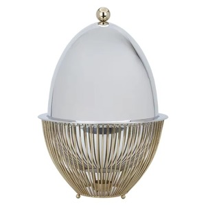 Cacerola de metal negro de alta calidad con tapa en forma de cabaña para servir alimentos con elegancia, ideal para cenas y eventos, hecha a mano en India. - Product Image 4