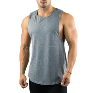 Débardeurs de sport ajustés personnalisables pour hommes, veste en maille de musculation, respirante, sans manches, tricotée, singlet - Product Image 1