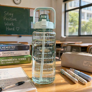 2000ml for Time Markers BPA-Free Leak-Proof Plastic <b>Shaker</b> for Fitness Gym Daily Hydration Eco-Friendly - Product Image 1