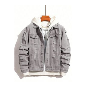 Custom Heavy Cotton <b>Denim</b> <b>Jackets</b> for Men High Quality Casual Winter Jeans in Best Material - Product Image 1