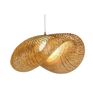 Lámpara Colgante de Ratán Natural Tejida a Mano para Comedor, Cafetería, Resort, Villa, Interior del Hogar - Product Image 4