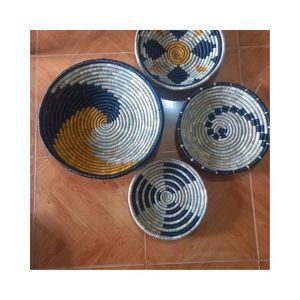 Juego de 5 Tapices de Pared Tejidos con Hierba Marina, Decoración Tradicional para el Hogar, Accesorios para Cocina y Sala de Estar, Vietnam - Product Image 2