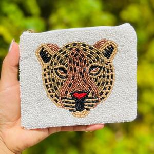 Bolso de Mano Étnico Hecho a Mano para Mujer, Elegante Bolso de Nylon con Bordado Floral, Estilo Indio, con Cuentas, para Bodas y Fiestas, Tipo Potli - Product Image 1