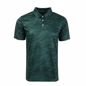 Camiseta Polo Verde Oscuro Camuflaje, Ropa Deportiva de Poliéster para Hombre, Top Profesional para Gimnasio, Entrenamiento, Fabricación OEM de Precisión Avanzada - Product Image 1