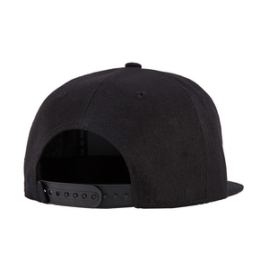 Casquette Snapback Noire Brodé(e) avec Logo Personnalisé Unisexe 6 Panneaux en Sergé de Coton Style Urbain Ajustable Chapeau Décontracté - Product Image 3
