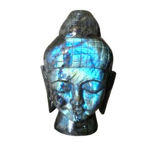 หินลาบราดอไรต์แกะสลักด้วยมือ,รูปแกะสลักสำหรับพระพุทธทำในอินเดีย Piedras Naturales หินคริสตัลบำบัด - Product Image 2