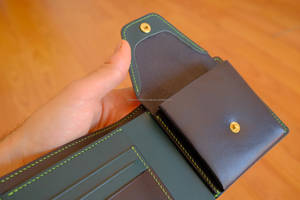 OEM elegante de cuero genuino abierto plegable Bi-Fold cartera delgada RFID bloqueo monedero para los hombres pedidos al por mayor - Product Image 5