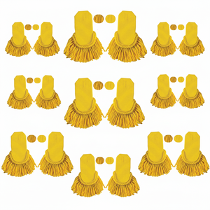 OEM ODM Wholesale High Quality Viscose <b>Material</b> Ceremonial Yellow Bullion Fringe Epaulettes for Duty Uniform - Product Image 6