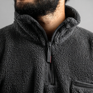 Veste polaire Sherpa pour femme, col montant, demi-zip, manteau Sherpa polaire, veste chaude d'hiver pour femme, vente en gros - Product Image 2