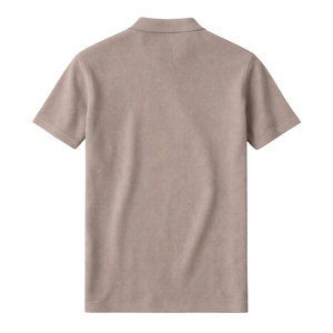 Camiseta Polo de Punto para Hombre, Manga Corta, Algodón Premium, Tejido Texturizado, Corte Ajustado, Estilo Casual Elegante, Ropa de Verano, Venta al Por Mayor - Product Image 5