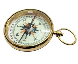 Brass Gold-Plated Military Pocket Compass Navigation Gift Travelers Hikers Outdoor Adventure <b>Nautical</b> <b>Decor</b> Collectible Adiba - Product Image 2