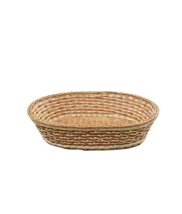Factory Cheap PP woven basket Fruit and Bread PP new style modern rattan core basket from Vietnam
