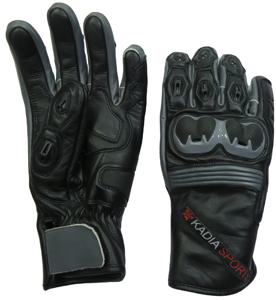Guantes de Motociclismo de Cuero Kadia Sport, Transpirables, Ligeros, de Dedo Completo, con Protección de Nudillos para Ciclismo al Aire Libre - Product Image 1