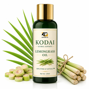 Aceite Esencial de Limoncillo de Tamil Nadu 100% Puro y Natural de Primera Calidad, Destilado al Vapor, para Aromaterapia y Cuidado Facial, Kodai Global Export - Product Image 1