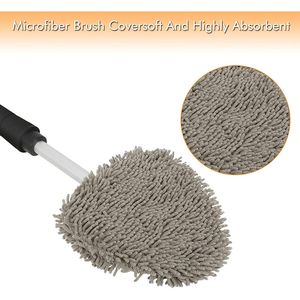 Set di Strumenti per la Pulizia dell'Auto con Manico Estensibile, 3 Pezzi in Microfibra, 2 Pezzi in Ciniglia, Strumento per la Pulizia del Parabrezza, Cura degli Interni - Product Image 5