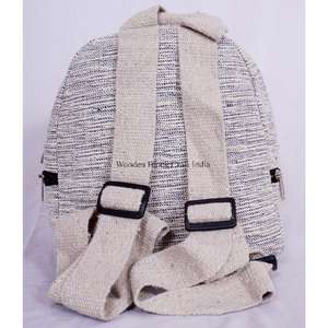 กระเป๋าเป้สะพายหลังทำมือ ขนาดกลาง สำหรับทุกเพศ ผ้าแคนวาส 100% น้ำหนักเบา ความจุ 20 ลิตร ปิดด้วยซิปและหัวเข็มขัด พร้อมโลโก้ช่างฝีมือ เหมาะสำหรับการเดินทาง - Product Image 3