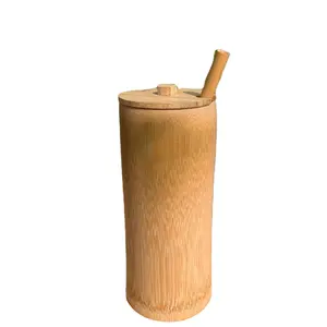 Factory direct quality Bamboo Tea Cup with lid Coffee Cup Handicraft Ecofriendly Wholesale for home, restaurant, hotel