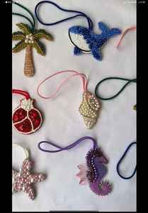 Elegant Seed Bead Keychain Handmade Fashion <b>Key</b> <b>Ring</b> Gift for Women At Best Price - Product Image 5