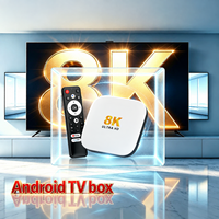 Boîtier TV 8K de haute qualité H96 Max M2 Plus WIFI6 2GB 16GB, boîte de streaming TV Android Rk3528, télécommande vocale BT, prise en charge OEM