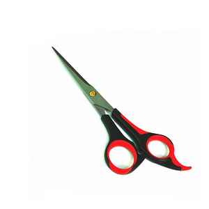กรรไกรตัดผมคุณภาพสูง Tegra Surgical สีทราย/ดำ/ม่วง สำหรับคนถนัดขวา 28 ฟัน ผลิตจากสแตนเลสสตีล ด้ามจับยางขนาดกลาง - Product Image 2
