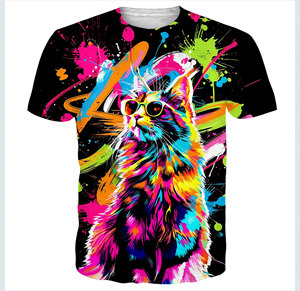 Camiseta de Hombre de Poliéster Sin Tejer, Sublimación, Diseño Sólido, Manga Corta, Corte Regular, Transpirable, Cuello Redondo, Tela de Lona - Product Image 1