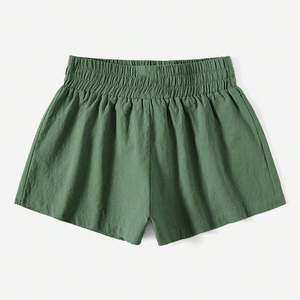 Pantalones de Verano para Mujer, de Color Sólido Personalizado, con Volantes, de Pierna Ancha, Impermeables, de Secado Rápido, de Cintura Alta, Transpirables, Casuales, Holgados, Estilo Moto Biker - Product Image 4