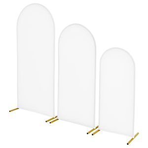 Set di 3 Supporti ad Arco in Metallo Dorato 6/5/4 ft, Struttura Stabile, Facile Montaggio per Uso Festivo - Product Image 1