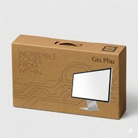 Cartón Corrugado Kraft Marrón Personalizado con Relieve, Ecológico, Reciclable, Biodegradable, Hecho con Materiales Reciclados, Reutilizable y Plegable