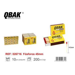 Fósforos de Seguridad de Primera Calidad de 45 mm, en Forma de Barra, con Logotipo Impreso - Product Image 1