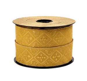 Customized Oakleaf Lace & Gold Trim Water Soluble for Garment & Ceremonial Caps - Product Image 3