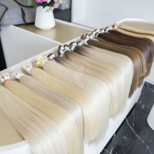 Extensions de cheveux vierges bruts non traités vietnamiens Rose Blonde Cheveux humains européens teints Style vague naturelle Vendeurs de style Fumi - Product Image 2