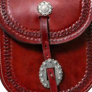 Bolsa de Cuero para Sillín de Caballo Estilo Western, para Motocicleta, Hecha a Mano, Tallada a Mano, 100% Cuero de Búfalo, Color y Logotipo Personalizables - Product Image 5