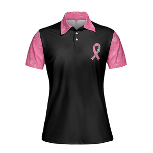 Camiseta Polo de Concienciación sobre el Cáncer de Mama de Polinesia, Camisetas Polo Personalizadas de Manga Corta con Botones, Venta Directa - Product Image 2