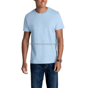 Camiseta de Hombre de Alta Calidad, Tallas Grandes, Estilo Urbano, Color Sólido, Algodón y Poliéster, Cuello Redondo, Corte Holgado, para Verano - Product Image 1