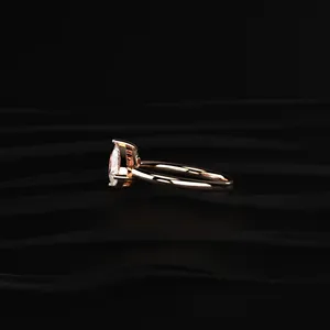 Bague de fiançailles double poire Toi et Moi 1 carat, diamant naturel brillant cultivé en laboratoire, or 14 carats, certifié IGI, luxe, clarté VVS-VS - Product Image 2