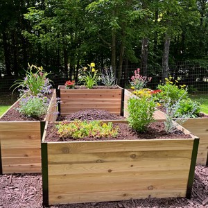 <b>Rectangular</b> Wooden Planter Box Raised Garden Bed for <b>Plants</b> and Flowers Rustic Outdoor Garden Planter <b>Pot</b> Farmhouse from Vietnam - Product Image 4