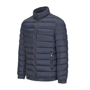 Chaqueta de Invierno para Hombre, Acolchada, con Cuello Alto, Cierre de Cremallera, Relleno de Plumón, Casual, Resistente al Viento, Abrigo Cálido - Product Image 2