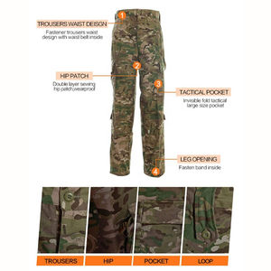Combinaison de chasse imperméable et respirante pour l'automne/hiver, en tissu camouflage, avec doublure en polaire chaude, design personnalisé avec fermeture éclair - Product Image 4