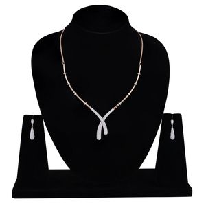 diamond <b>necklace</b> set, astra <b>necklace</b>, dazzling diamond jewelry, luxury <b>necklace</b> set, bridal <b>necklace</b> set, wedding jewelry set - Product Image 1