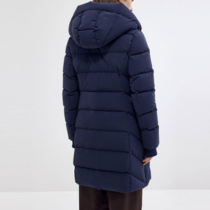 <b>Women</b> Double Layer Puffer <b>Jacket</b> Solid Long Coat Bubble <b>Warm</b> Wool Inner Thick Padding Slim Fit <b>Winters</b> Patchwork Quilted Coat - Product Image 2