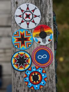 Elegante Posavasos de Cuentas de Vidrio con Diseño de Precisión, Ideal para Mesas de Café, Mesas de Comedor y Espacios de Oficina - Product Image 4