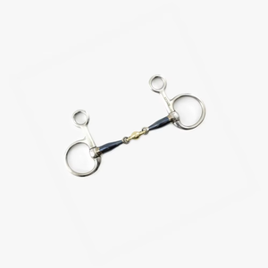 Mors à anneau de haute qualité pour cheval, en fer massif, embout de 5 pouces, mors d'entraînement et d'équitation, équipement équestre pour chevaux - Product Image 1